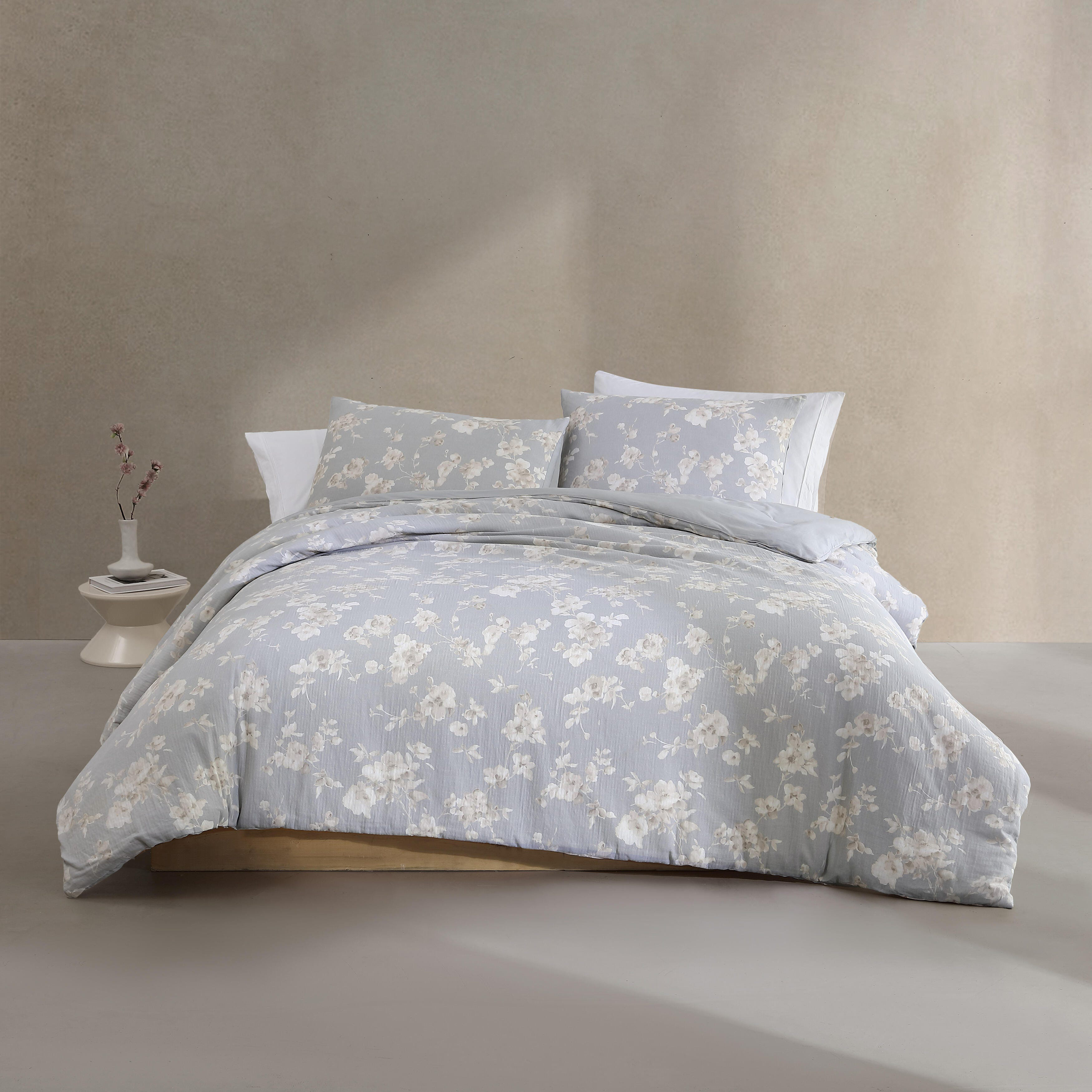 Calvin Klein Eternity Floral Cotton Reversible Comforter Set Wayfair